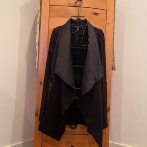 White House Black Market Flowing Satin Lapel open cardigan cut blazer/Jacket.